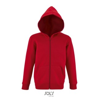 Sudadera con cremallera y capucha de niño personalizable